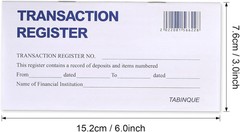 24 PCS Check Registers for Personal Checkbook, Easy to Read Checkbook Register
