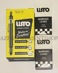 1 Box of Black Listo Grease Marking Pencils + 2 Boxes of Black Listo Refill Lead
