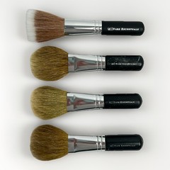 4pc Lot Vtg 2000s id Bare Escentuals Brush Flawless Face Feather Light Makeup