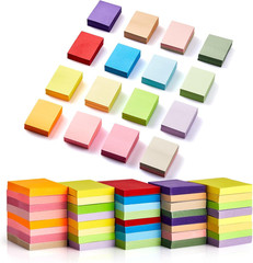 Sticky Notes 1.5X2 In, 16 Colors Post Self Stick Pad Its, Clean Removal