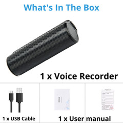 16GB/32GB Mini Spy Hidden Audio Recorder Voice Activated Office Listening Device