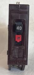 Wadsworth A40N A140 40 Amp 1 Pole 1P Type A Metal Foot Breaker A140N NEW!