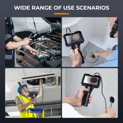 6.5mm 4.3Inch Articulating Borescope Endoscope Inspection Camera With 7LED Light