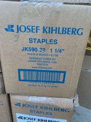 JOSEF KIHLBERG STAPLES JK590-25 8 COPPERED BOXES OF 2800 NEW