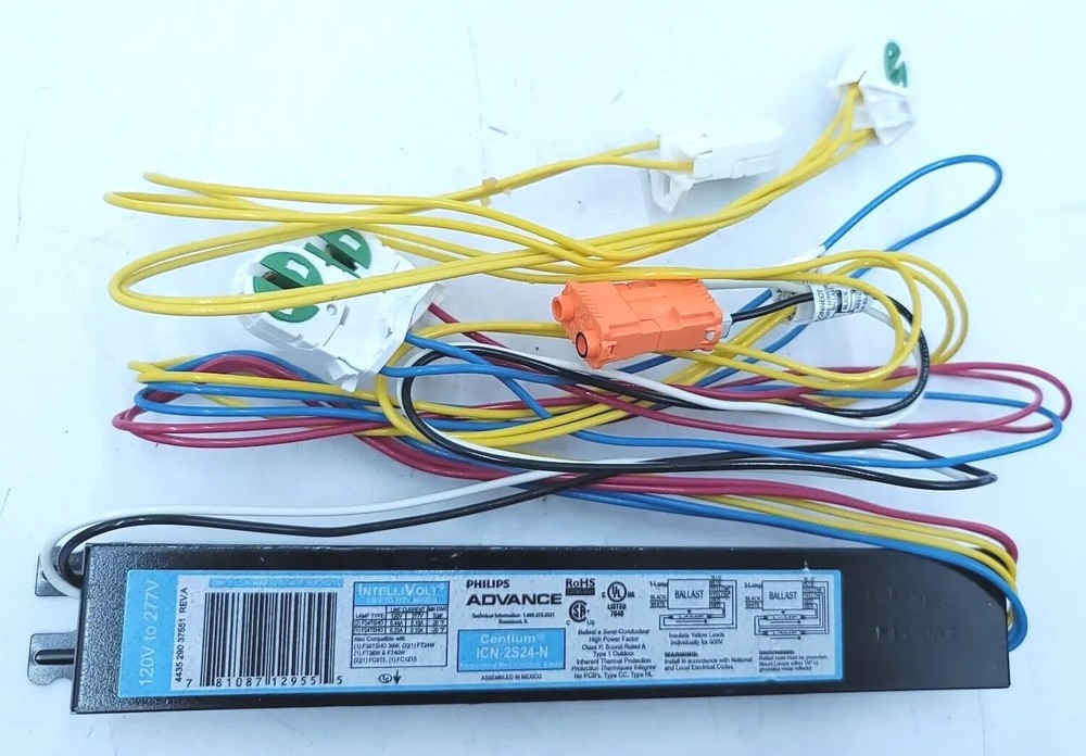 Philips Advance Centium ICN-2S24-N Ballast 120V/277V Fluorescent Lamp F24T5HO