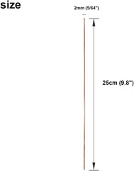 20Pcs Copper Brazing Rods Bcup 2 (5/64″) 2Mm Phosphorus round Self Fluxing