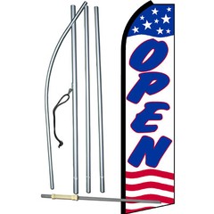 Open Stars And Stripes Complete Swooper Flag Bundle