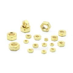 M0.8 M1 M1.2 M1.4 M2 M2.5 M3 M4 M5 M6 BRASS NUTS HEX FULL NUT BRASS – DIN 934
