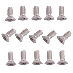 Riyhch 100 Pack 12-24 x 1/2″ Silver Flat Head Machine 0.5 inches,