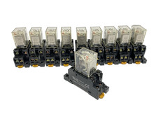 Lot of 10 General Purpose Power Relay 15A 240VAC/28VDC w Base