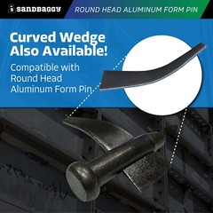 Sandbaggy Round Head Aluminum Form Pin (Reusable) – Concrete Formwork Wedge Pins