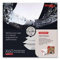 WypAll 34865 X60 12.5″ x 13″ 1/4 Fold General Clean Cloths (76/Bx, 12 Bx/Ct) New
