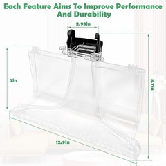 Replacement Front Floor Nozzle Assembly 440014442 1.25 inches, transparent