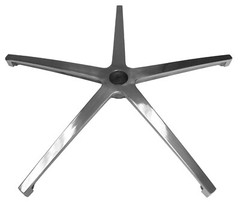 28″ Polished Aluminum Replacement Chair Base – S5257