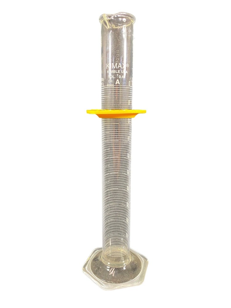 KIMBLE KIMAX Glass 100mL Class A Certified TD White Graduated Cylinder 20026-100