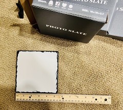 1 Photo Slate Sublimation Blank, 5.9*5.9 Inch with Display (square)