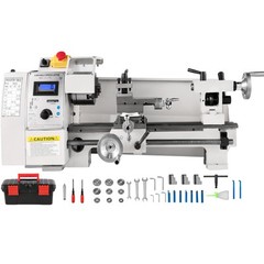 VEVOR Mini Metal Lathe 8″x14″ Metalworking Machine Variable Speed 2250 RPM 600W