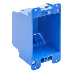 10-Pack 1-Gang Electric Outlet/Switch Box Old Work Remodel ETL 14 Cu In PVC Blue