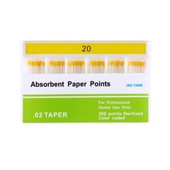 7 Size Dental Endodontic Endo Taper 0.02/0.04/0.06 Absorbent Paper Points #15-40