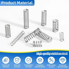380PCS Stainless Steel Compression Springs Assortment Kit – Small & Tiny Springs