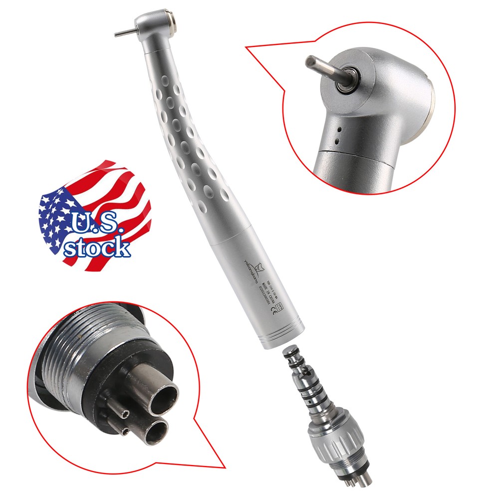 Yabangbang Dental High Speed Handpiece with 4 Holes Quick Coupler 360 Swivel