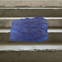 36″ X 36″ Slate Stone Texture Decorative Concrete Cement Stamps Mats Blue