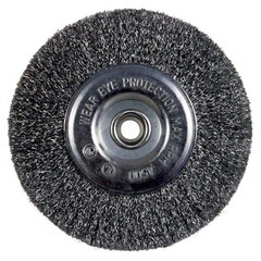 6-Inch Coarse Wire Wheel Brush for Bench Grinder – Heavy-Duty Steel Bristles