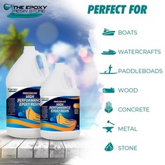 MARINEGUARD 8000 – CLEAR EPOXY RESIN, TABLETOPS, CONCRETE, FIBERGLASS -1.5 GAL