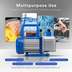 4.5 CFM Single-Stage Rotary Vacuum Pump HVAC/Auto AC 4.5CFM 1/3HP & Oil Bottle