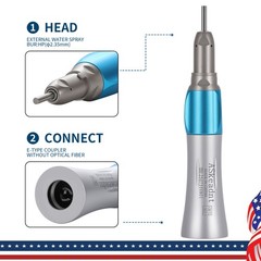 Estilo NSK Dental Contra Angulo Baja Velocidad Pieza de Mano 2Hole Micromotor