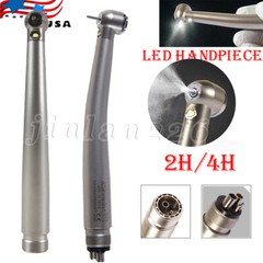 Pieza de mano LED turbina alta velocidad fibra óptica dental estilo NSK 2/4HOLES