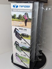 Tifosi Sunglasses Rotating Display w/Mirrors Holds 36 Pieces Counter Top Cycling