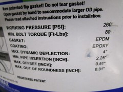 Hymax 2 860-54-0315-16 12″ EPDM Coupling 12.40-13.66 O.D. (MISSING CLAMP)