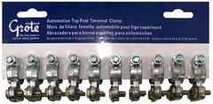 (10) Automotive Heavy Duty Top Post Battery Cable End 6-2/0 Wire Terminal Clamp