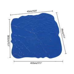 18 X 18 Slate Stone Texture Set Decorative Concrete Cement Stamps Mats Blue