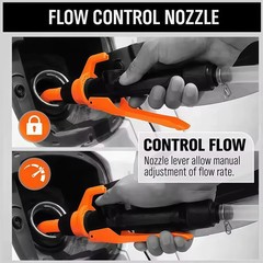 Battery Powered Electric Fuel Transfer Siphon Pump Gas Oil Water 2.4 GPM NEW US