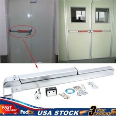 Door Push Bar Panic Exit Device Lock Hardware Latches for 30-36 Inch Single Door