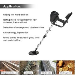 Waterproof LCD Metal Detector, Deep-Sensitive Search for Coins, Jewelry & Relics