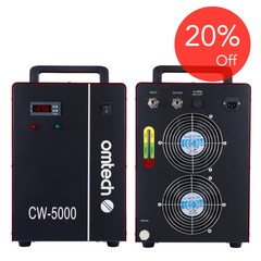 OMTech CW-5000 Industrial Water Chiller for CO2 Laser Engraving Cutting Machines