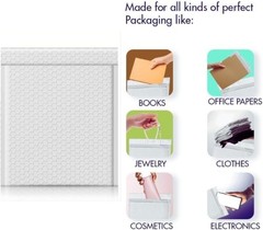 All Sizes 1-500 Poly Bubble Mailers Padded Envelopes Shipping Mailing Bags