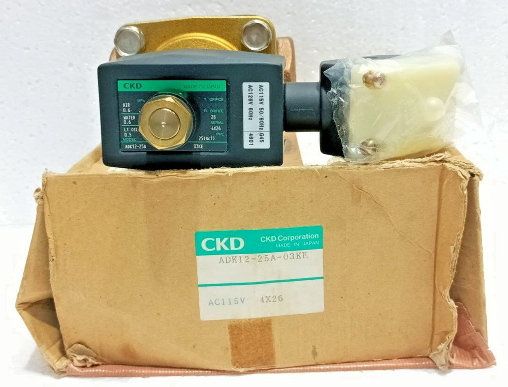 CKD ADK12-25A-03KE SOLENOID VALVE COMPLETE ADK12-25A NEW FAST SHIPPING
