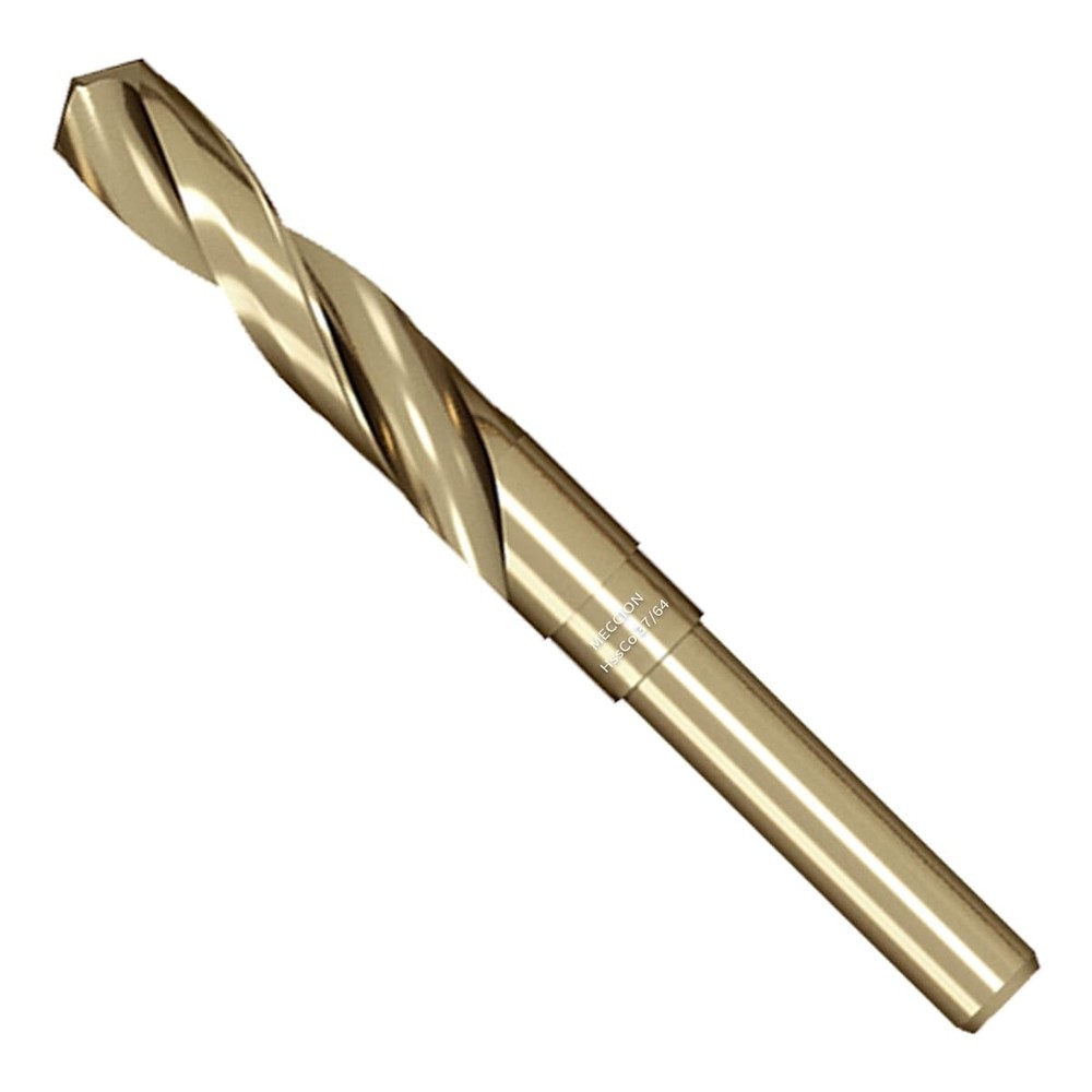 Meccion Cobalt Drill Bit 37/64 Inch High Speed Steel M35 Reduced Shank 37/64″