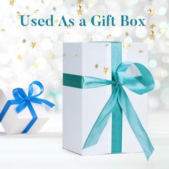 SPEPLA Shipping Boxes 6x6x6 Set of 6, White Corrugated Inches, white