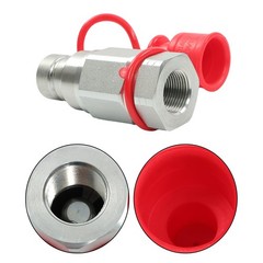 3/4″ NPT Flat Face Hydraulic Quick Connect Couplers Skid Steer Set