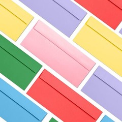 Colored Envelopes 36-Pack #10 Business Size Assorted Colors