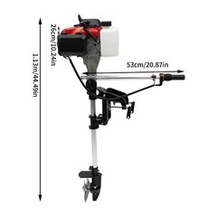 4 Stroke1.6kw Heavy Duty Fishing Boat Motor Outboard Engine w/Air Cooling System