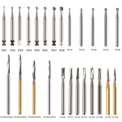 10-100 Pcs Dental Handpiece Carbide Burs FG 1 2 3 4 5 557 558 1957 1958 330 245