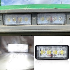 8PC LED WHITE Light Upper Cab Lamp Fits Deere 7210 7410 7510 7610 7710 7810