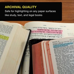 12 Bible Safe Gel Highlighters, 6 Bright Neon Yellow, 6 Colors Pink, Green, Blue