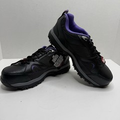 Skechers Work D’Lites SR Tottle Comp Toe Shoes Womens 9.5 BKPR Box Damage